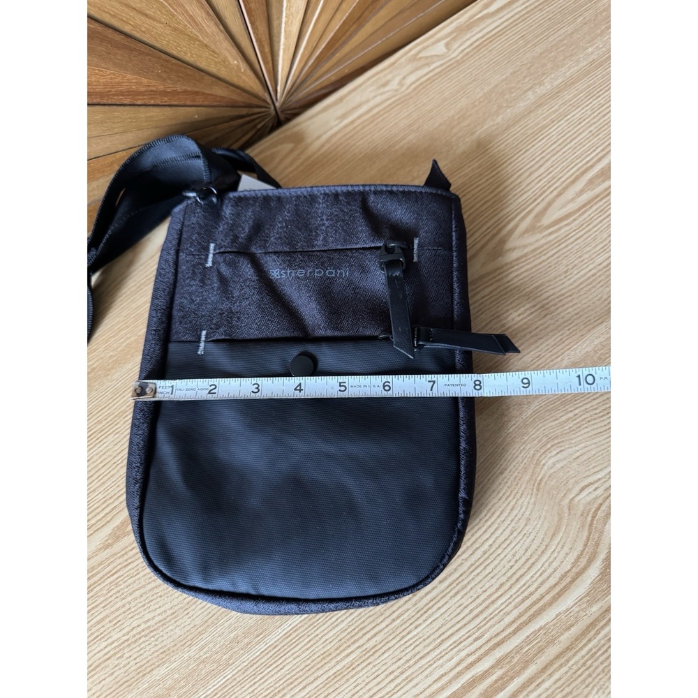 NWT Sherpani Lima Adjustable Antitheft Crossbody Bag With Bag Lock, Black - Picture 5 of 8